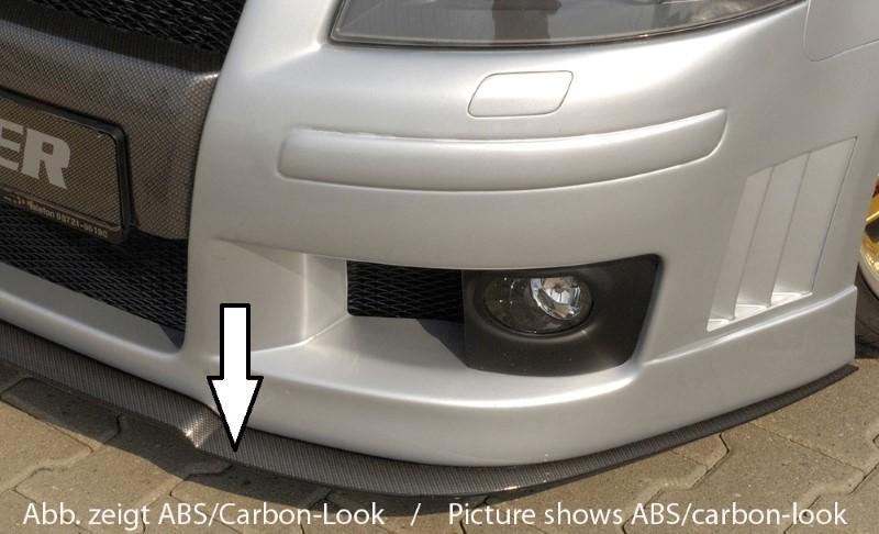Spoilerzwaard Voor Voorspoiler Audi A3 8P ABS gevormde versie Rie