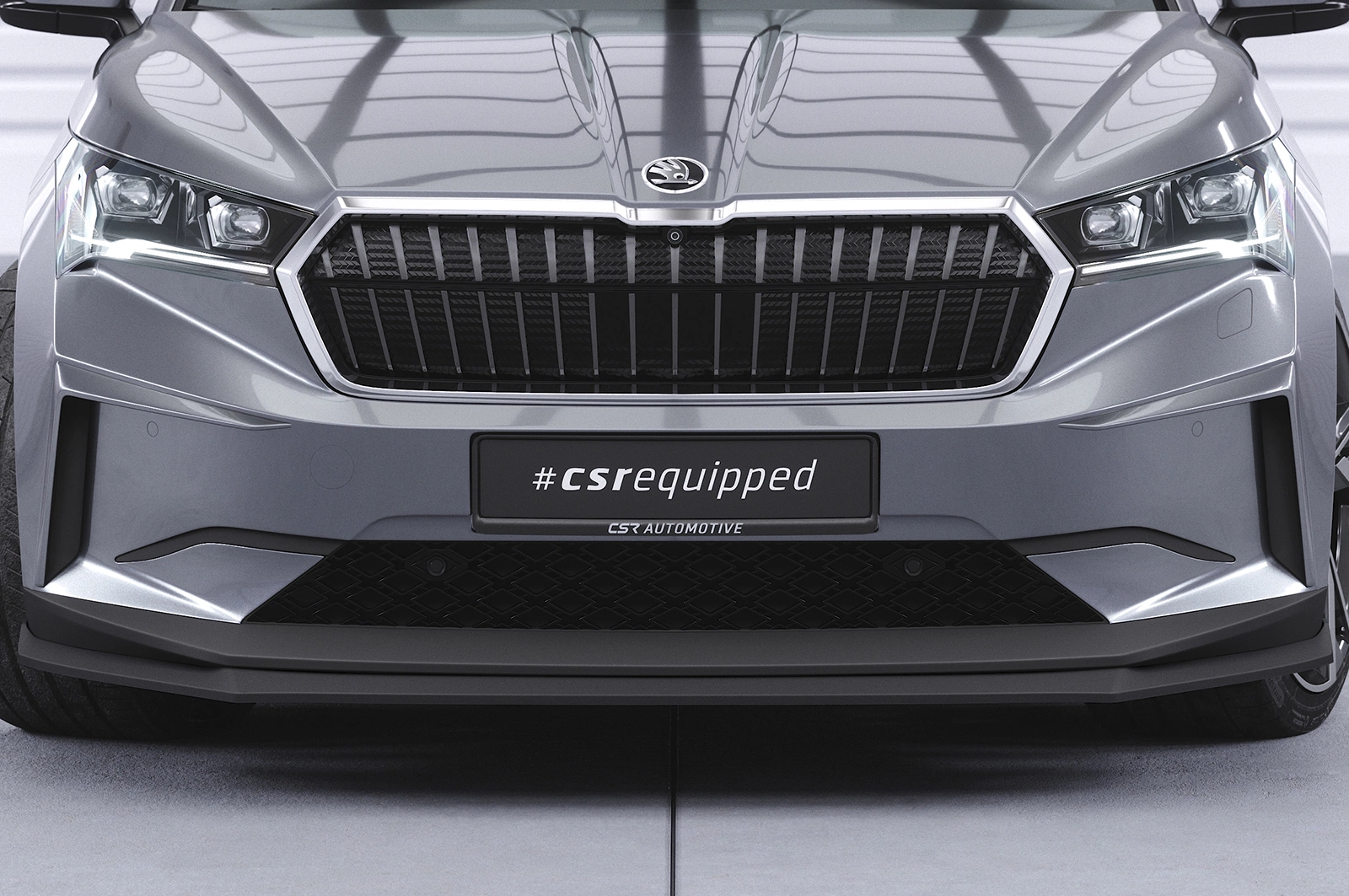 Voorspoiler Skoda Enyaq iV Glans Zwart (2020–)