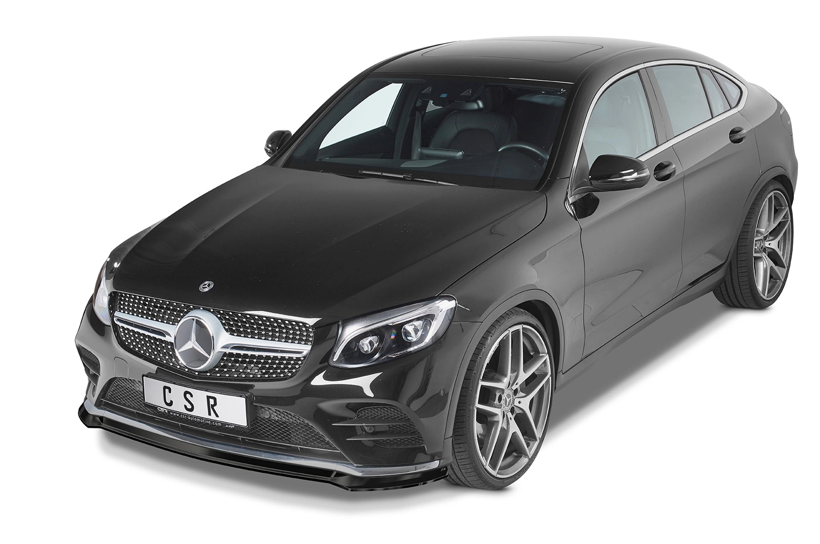 Voorspoiler Mercedes-Benz GLC (X253/C253) AMG-Line Glans Zwart van CSR Automotive (2016-2019)