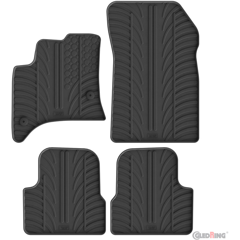 Gledring Rubbermatten  Alfa Romeo Junior MHEV 2024- (T profiel 4-delig + montageclips)