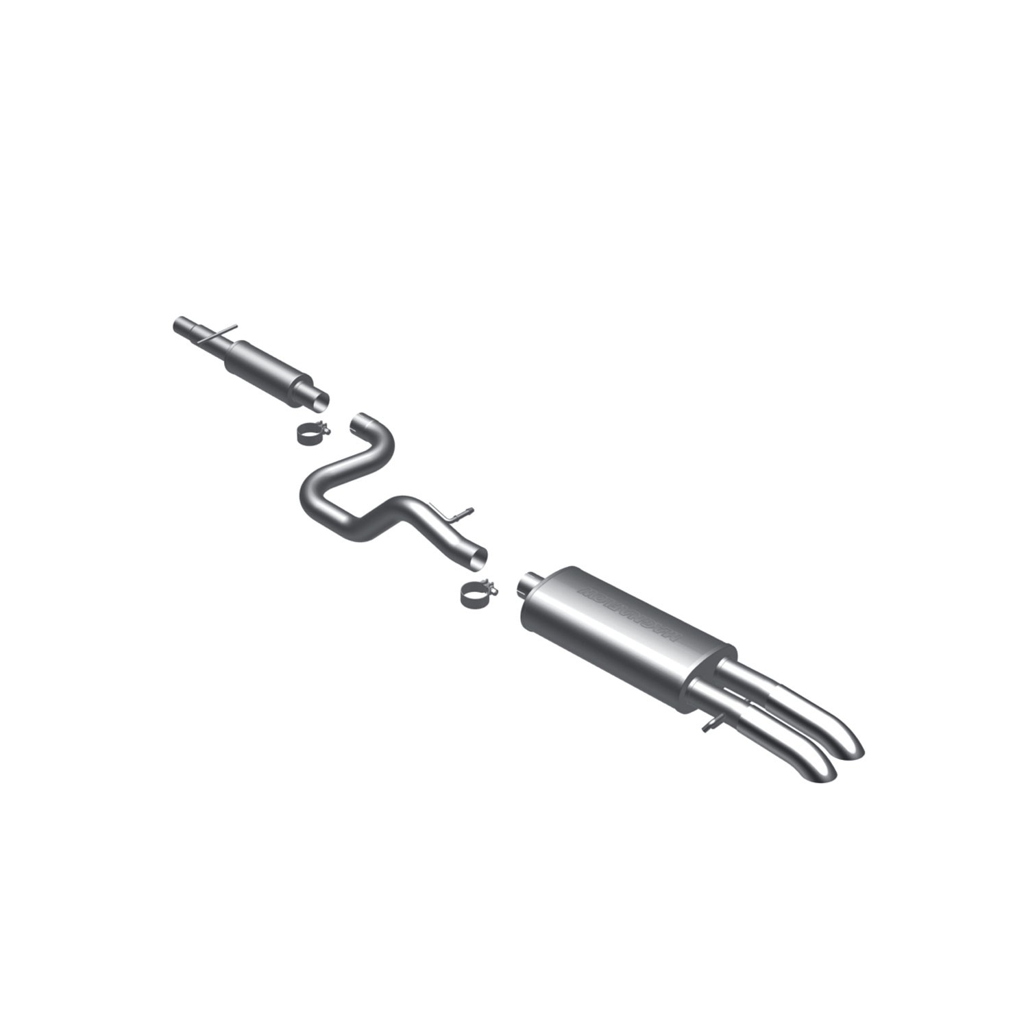 VW Cat-Back 99-01 Jetta 2.8 trndwn tips Magnaflow Cat-Back