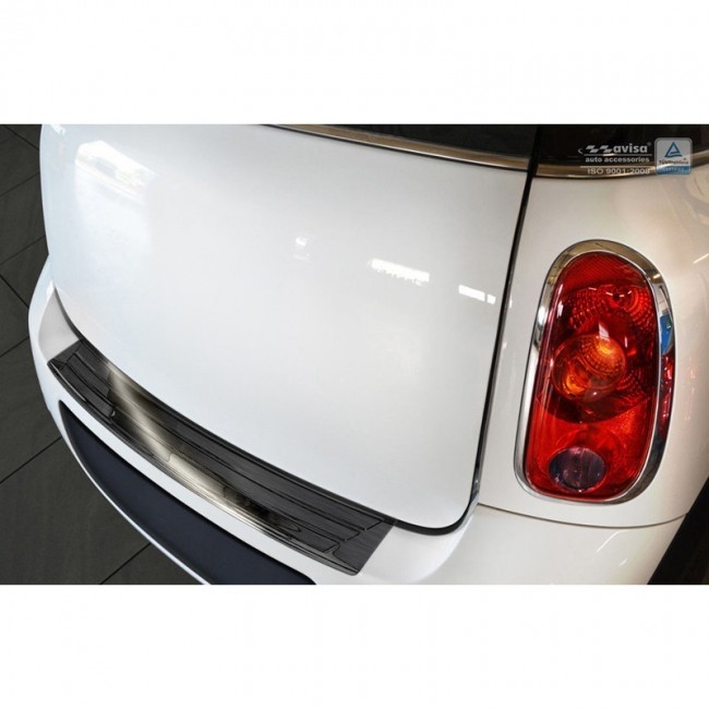 Achterbumperprotector Mini Countryman R60 2010-2014 Zwart RVS