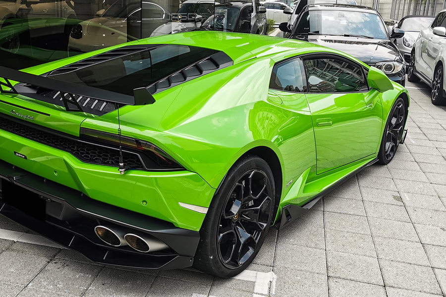 2015-2020 Lamborghini Huracan LP610/LP580 AO Style Carbon Fiber Zijskirts