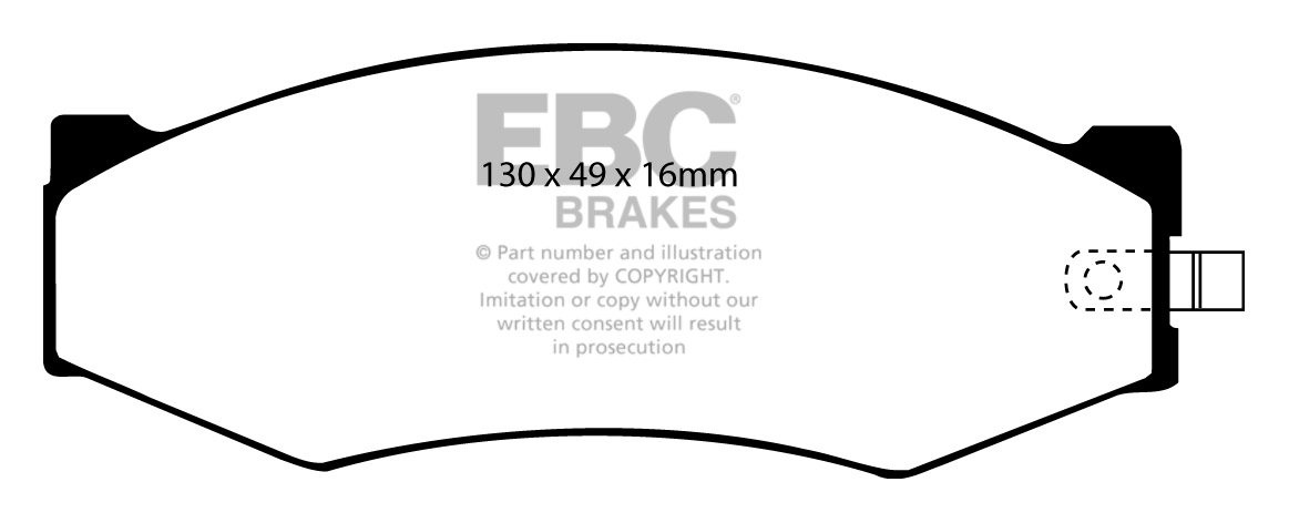 EBC Brakes NISSAN BEDRIJFSWAGEN Pick Up 2.0 (D21) 85-88 Remblokk