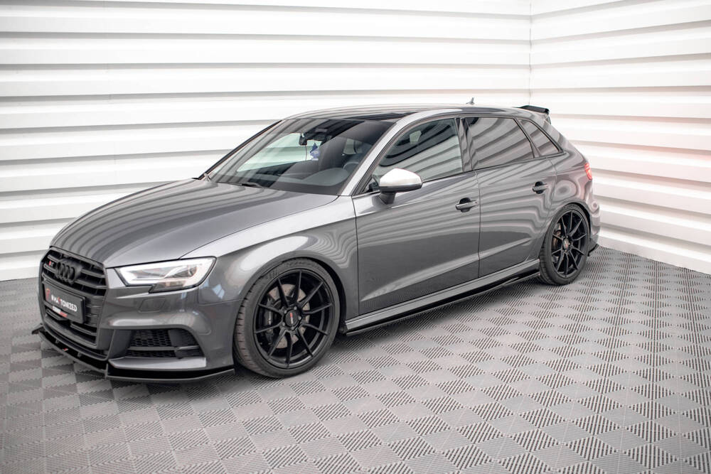 Bodykit Audi S3 Sportback 8V Facelift Maxton Glanzend zwart