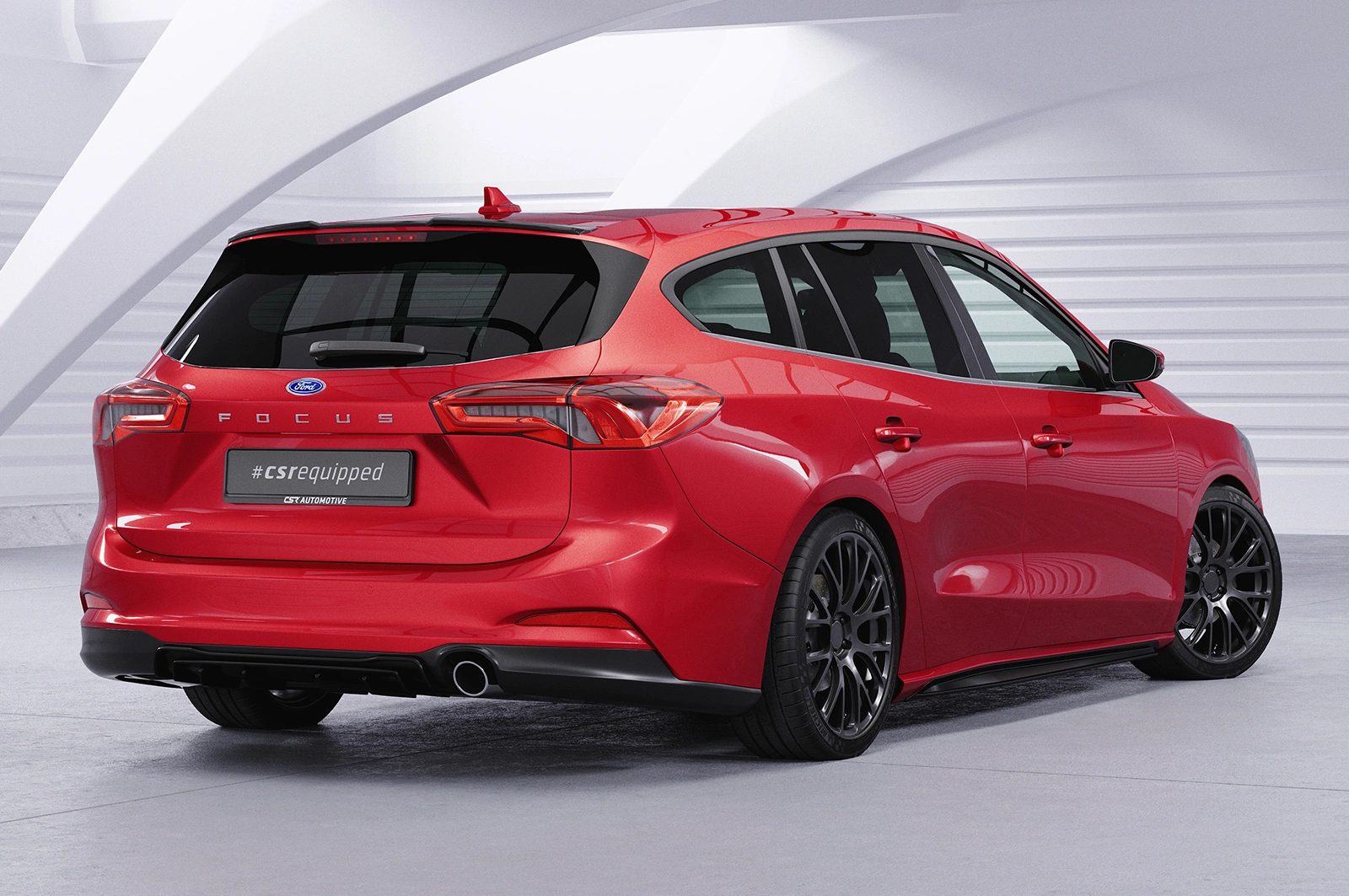 Achterspoiler Ford Focus MK4 Turnier glans zwart – CSR Automotive