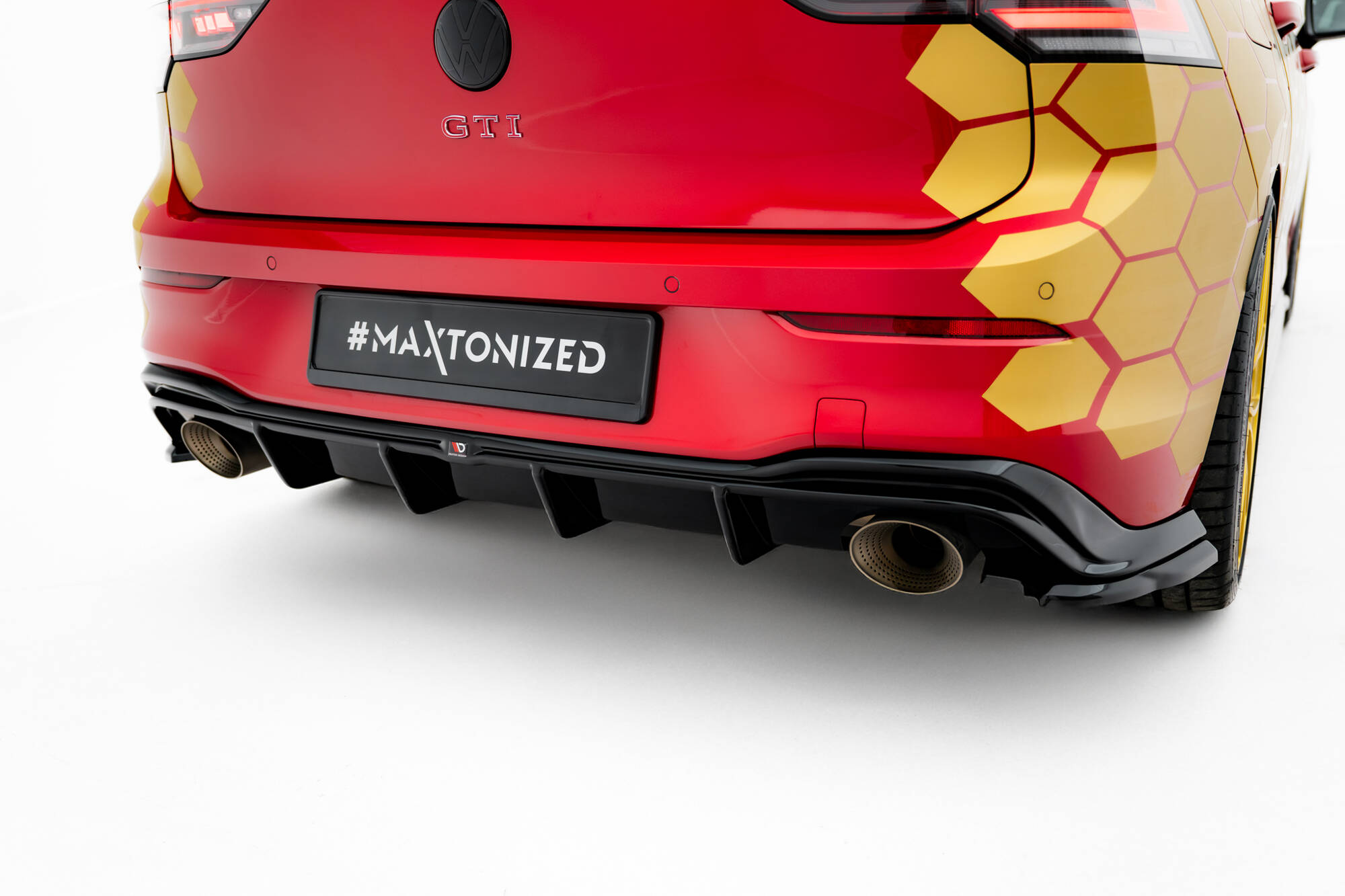 Bodykit V.1 Volkswagen Golf 8 GTI Clubsport Maxton Glanzend Zwart