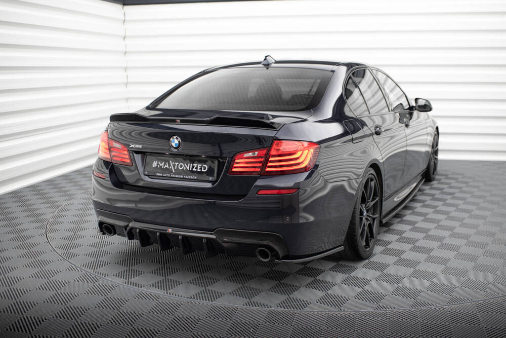 Spoiler BMW 5 Serie F10 Maxton Glans Zwart