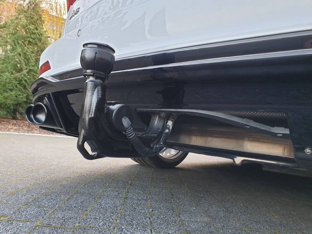Diffuser Audi A6 C8 S-Line Maxton Glans Zwart Chrome Sierstukken