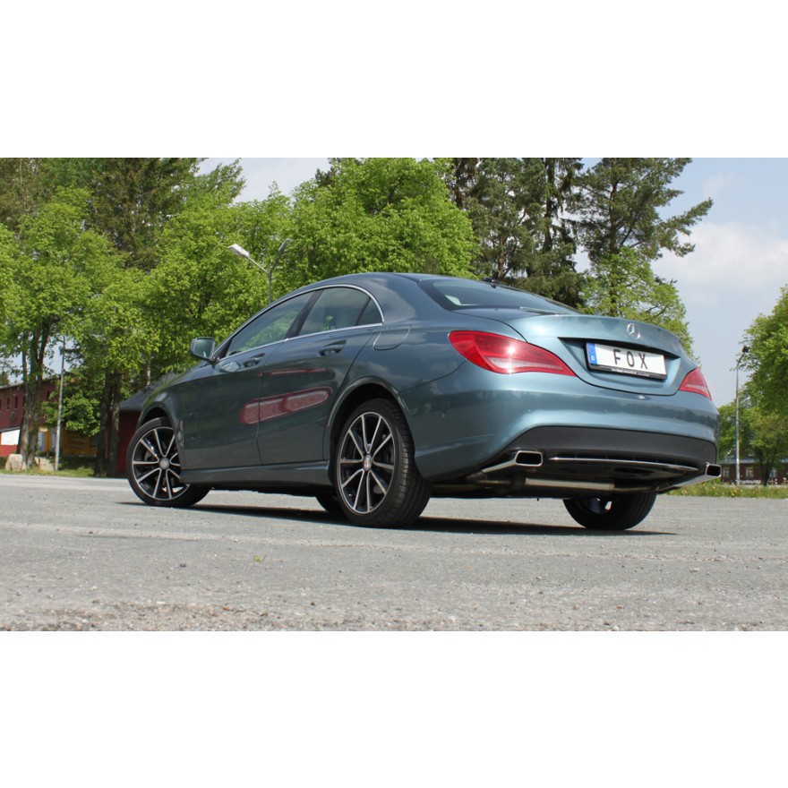 Mercedes CLA - C117 Einddemper dwars Uitgang rechts/links - 145x65mm