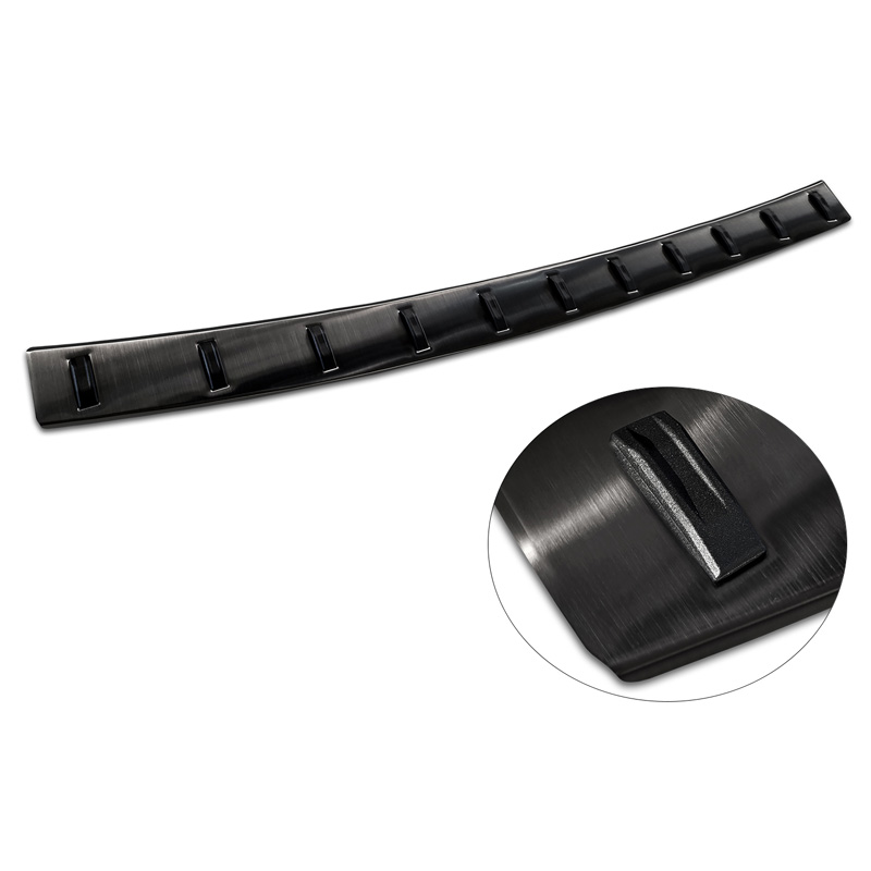 Zwart RVS Achterbumperprotector  Volkswagen Transporter T5 2003-2015 incl. Multivan/Caravelle 'STRONG EDITION'