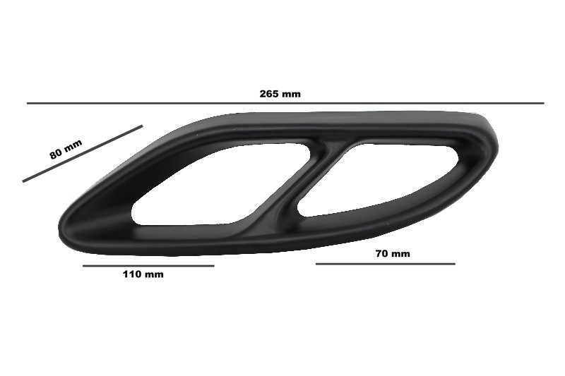 Sierstukken Zwart 43 AMG look Mercedes C W205 E W212 GLE W166 GLC W253