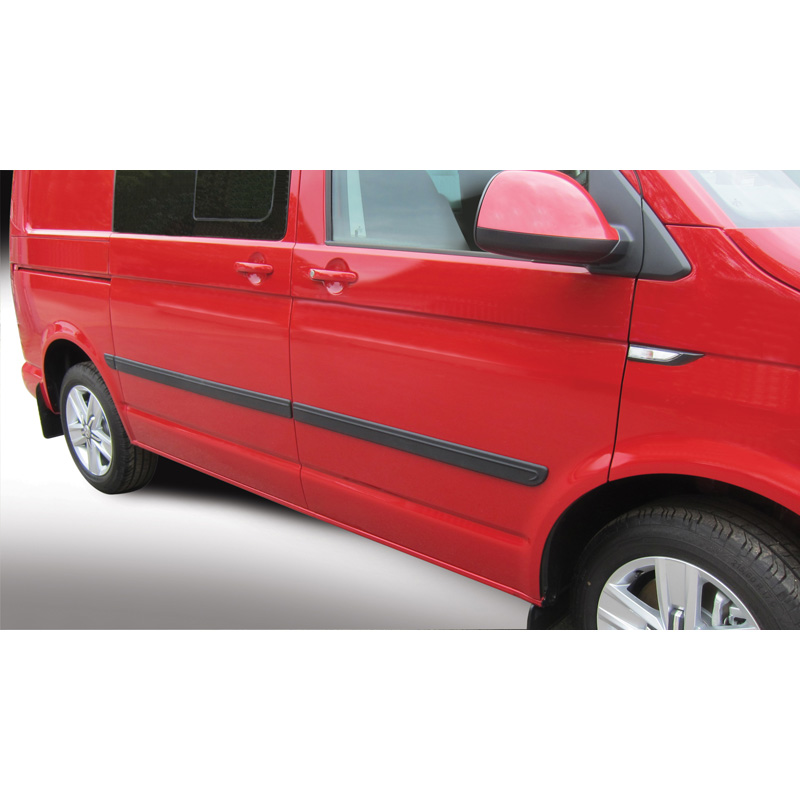 RGM Set Zijlijsten  Volkswagen Transporter T5 2003-2015 Korte wielbasis Zwart