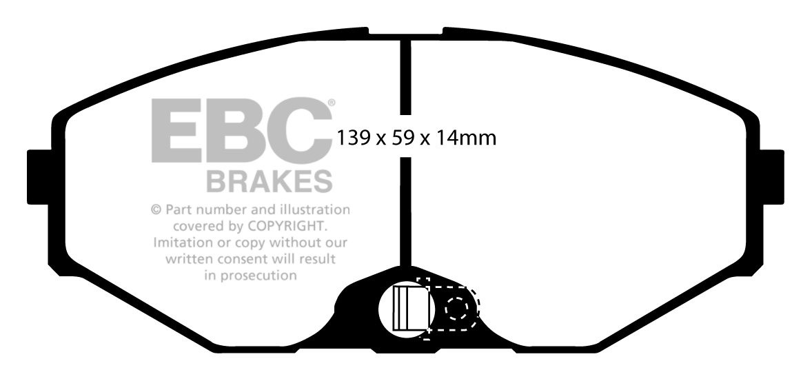EBC Brakes NISSAN QX 2.0 2000-2004 Remblokken voorzijde greenstu