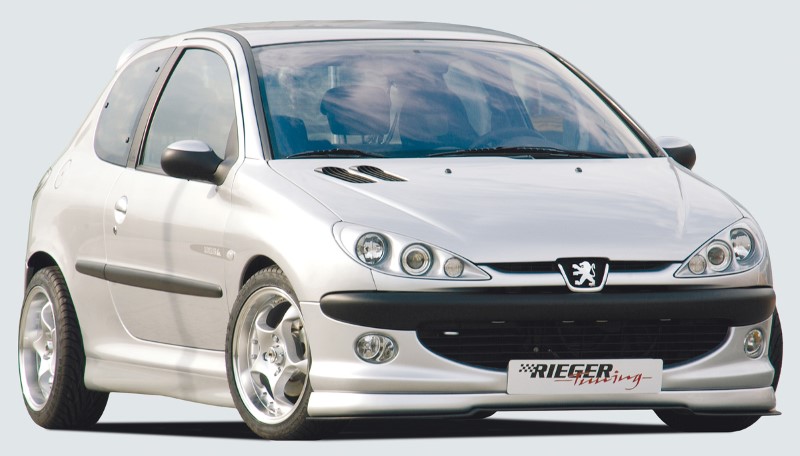 Voorspoiler Peugeot 206 Grote voorbumper Rieger