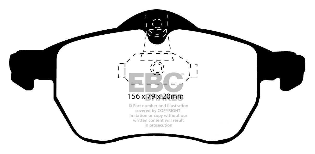EBC Brakes VAUXHALL (OPEL) Astra 2.2 2001-2005 Remblokken voorzi