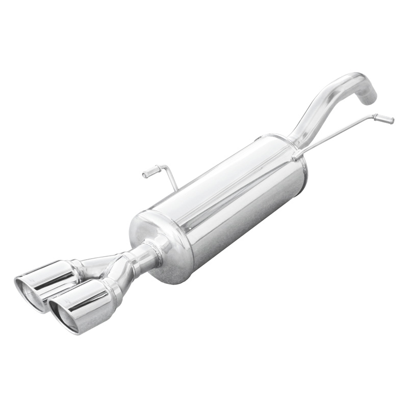 100% RVS Sportuitlaat  Peugeot RCZ 1.6 THP 156pk 2010- 2x80mm