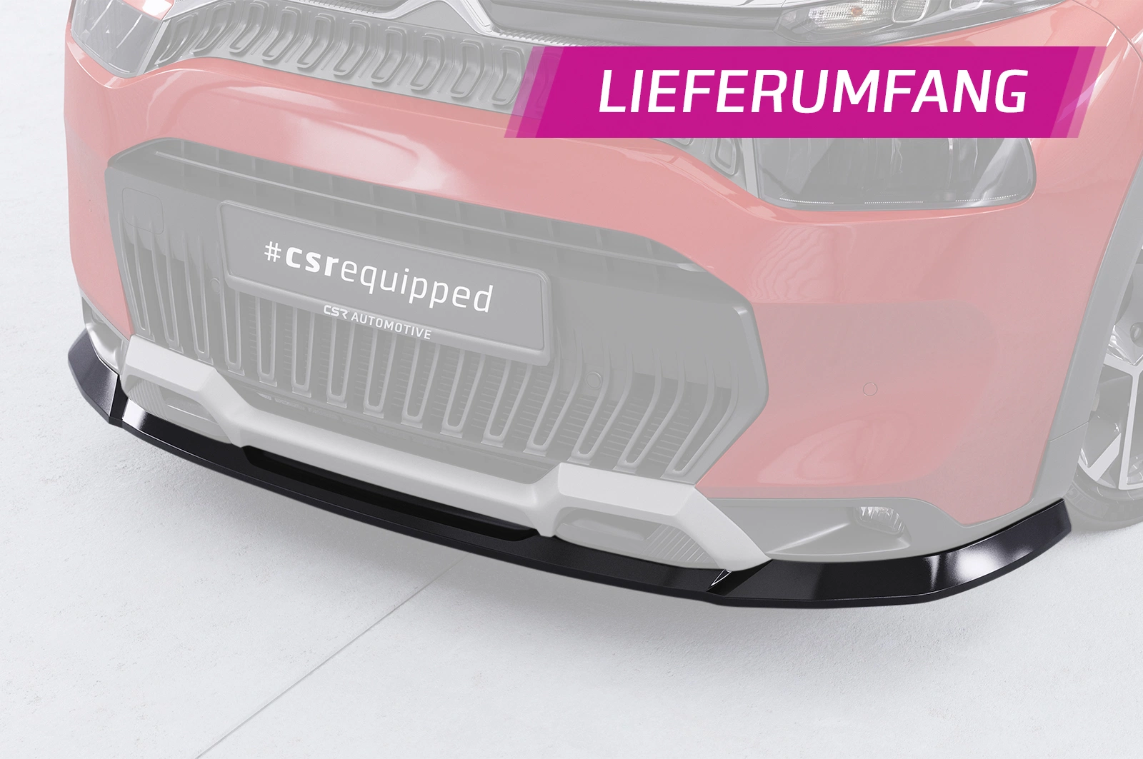 Voorspoiler Citroen C3 Aircross 2 glans zwart