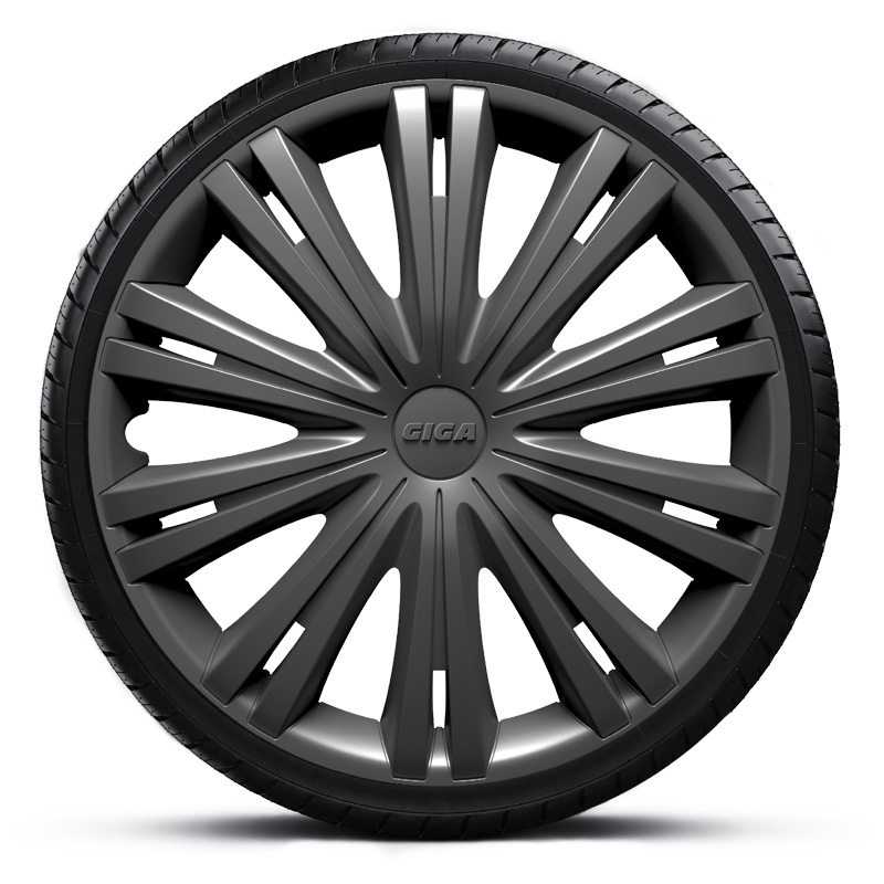 4-Delige Wieldoppenset Giga 13-inch gun-metal