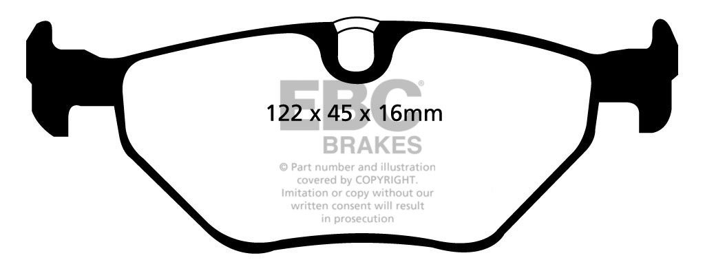 EBC Brakes BMW 530 3.0 (E39) 2001-2003 Remblokken achterzijde
