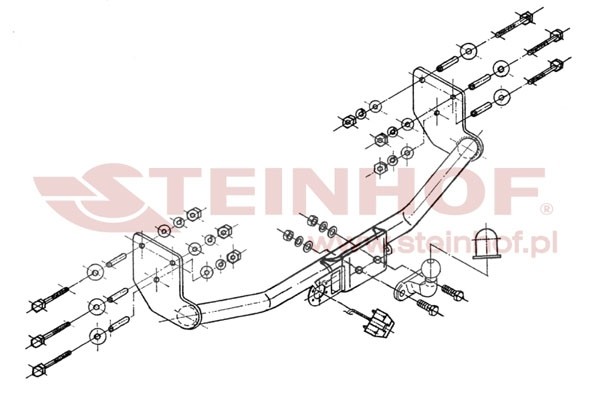 Trekhaak Mercedes Vito 03/1996-08/2003