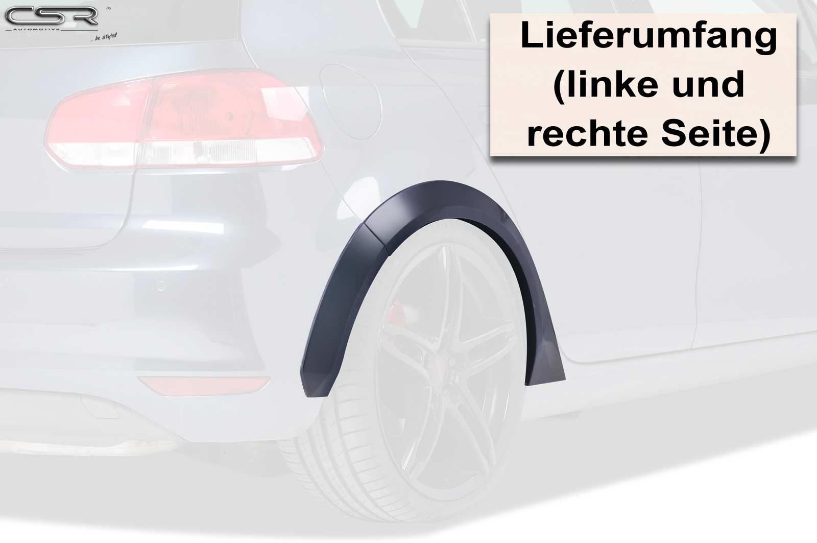 Achterspatbordverlenging volkswagen Golf 6