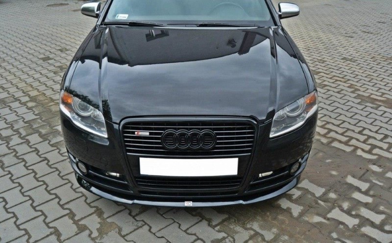 Voorspoiler Audi A4 B7 V.2 Glanzend Zwart