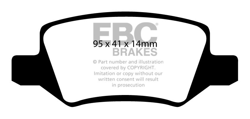 EBC Brakes MERCEDES B-Class (W245) B180 (2.0TD) 2005-.. Remblokk