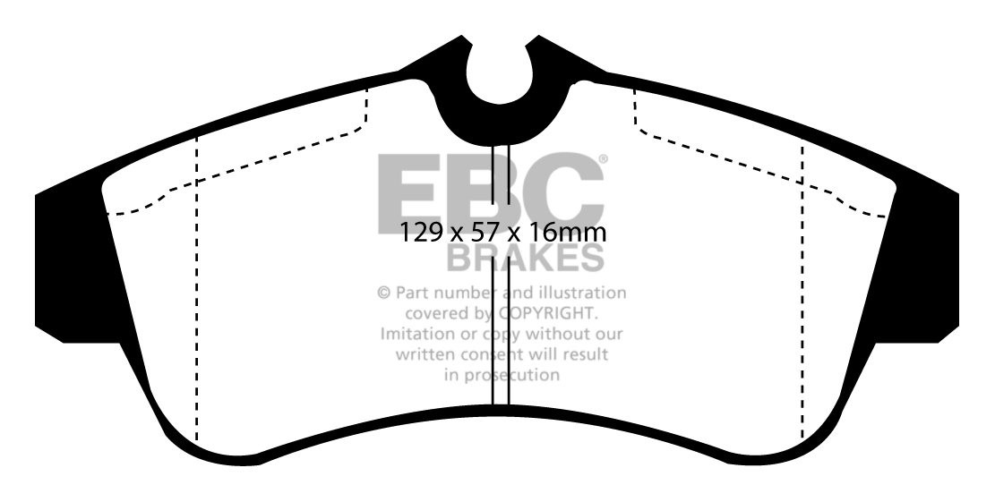 EBC Brakes NISSAN Primera 1.6 (P10) 93-96 Remblokken voorzijde