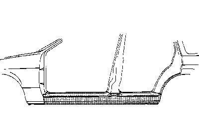 dorpel, links Opel Senator B, 1988-1991