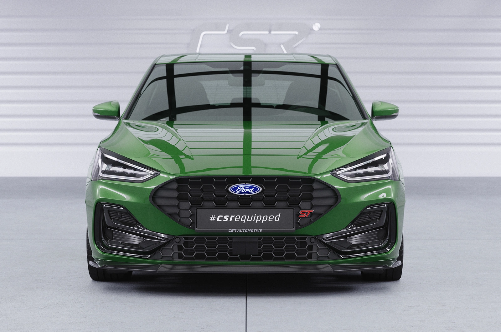 Voorspoiler Ford Focus MK4 ST / ST-Line Glans Zwart – 2018– (ST-Line), 2019– (ST, Facelift)