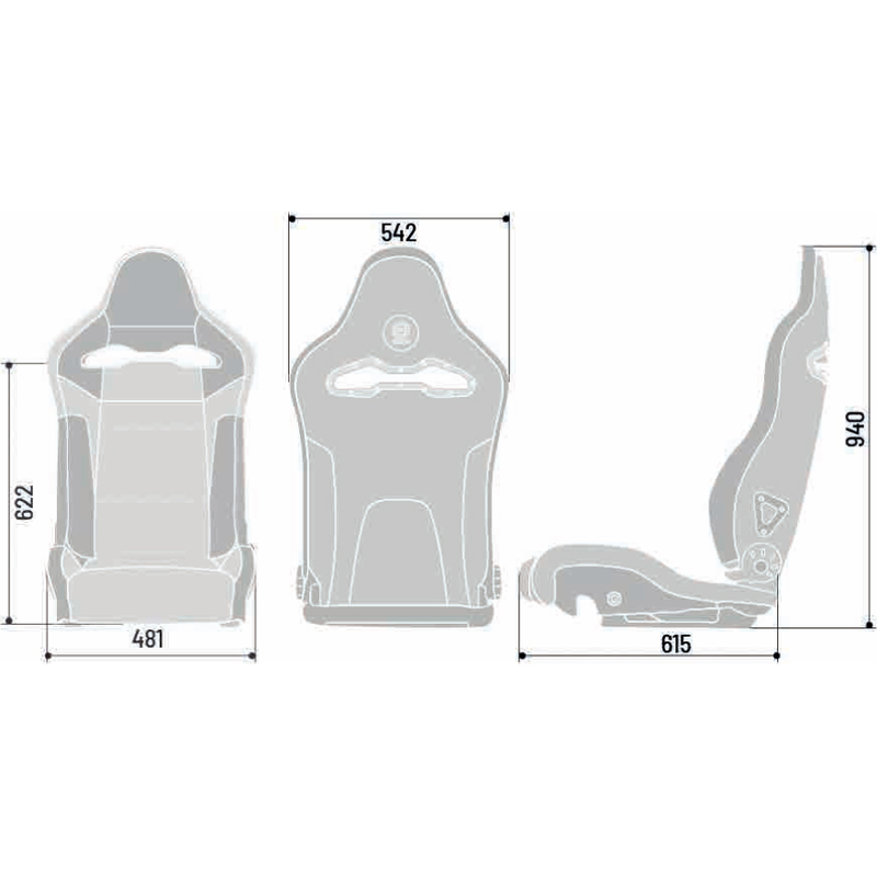 Sparco Sportstoel SP-R - Zwart Skai/Microvezel + GVK Rugleuning - Verstelbaar
