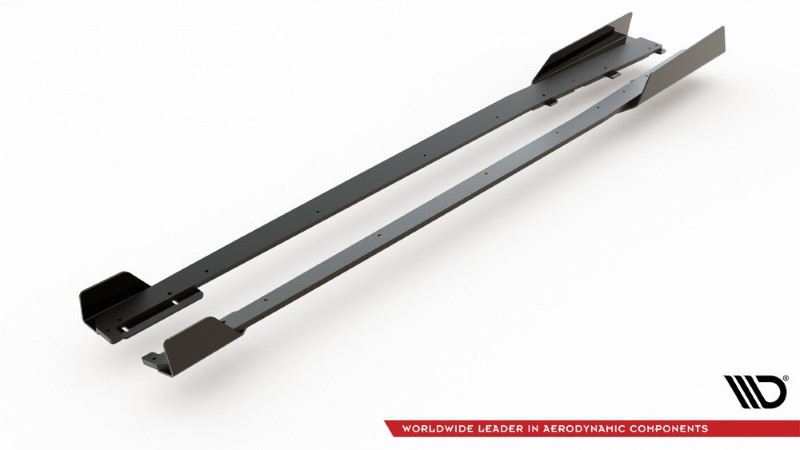 Zijskirts Diffuser + Zwart Glanzende Kleppen Audi RS3 8V Sportback