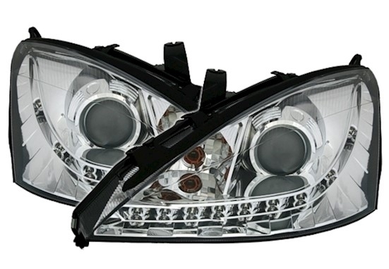 Koplampen Ford Focus 98-01 LED chroom