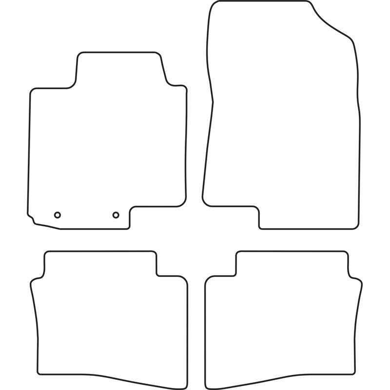 Automatten Velours  Hyundai i20 III & Bayon 2020-