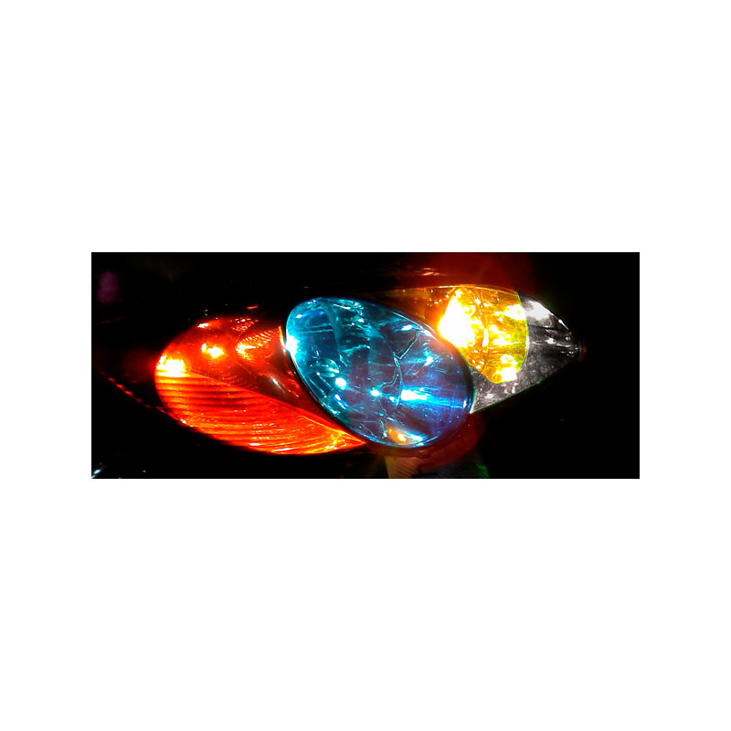 Koplamp-/achterlicht folie - Transparant - 1000x30 cm