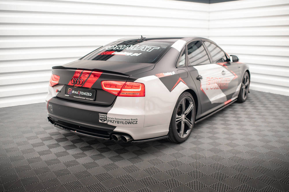Zijdiffuser Audi S8 D4 Maxton Glans Zwart