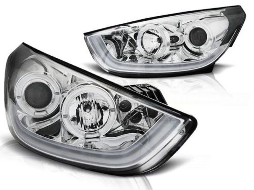 Koplampset Hyundai ix35 2010- Chroom DRL-Look