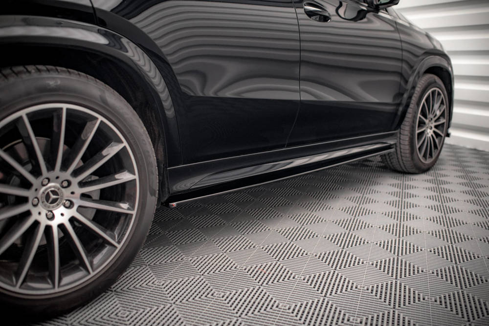 Zijskirts Mercedes GLE C167 AMG Pakket Coupe / SUV Maxton Glans Zwart