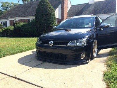 Voorspoiler VW Jetta 6 GLI Glans Zwart