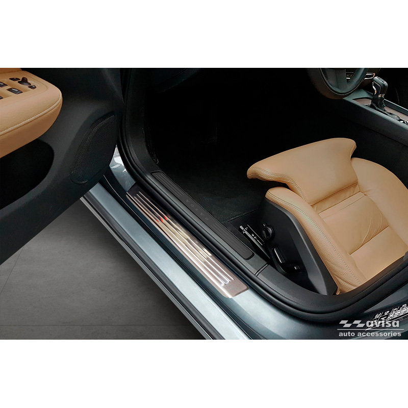 RVS Instaplijsten  Volvo S60 III & V60 II 2018- - 'Lines' - 4-delig