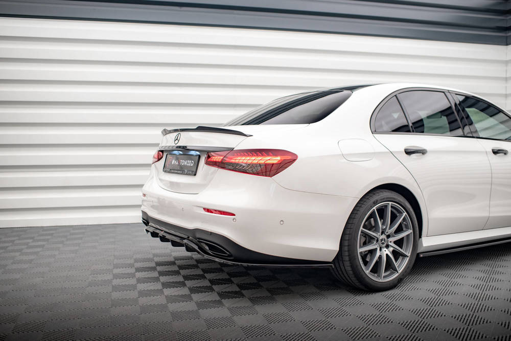 Diffuser Mercedes E Klasse W213 FL AMG Line Maxton Glans Zwart