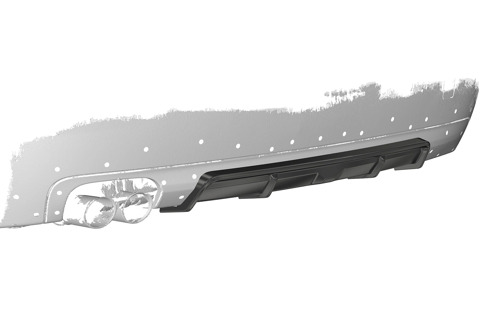 Achterspoiler BMW 5er F11 glans zwart