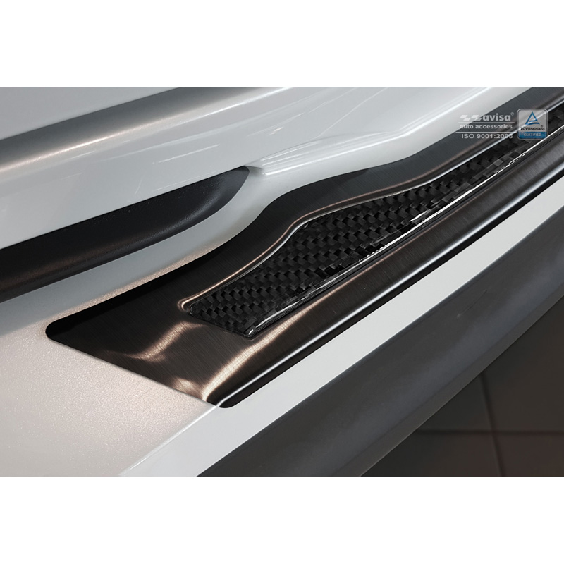 RVS Achterbumperprotector 'Deluxe'  Toyota C-HR 2016-2019 & Facelift 2019-2023 Zwart/Zwart Carbon
