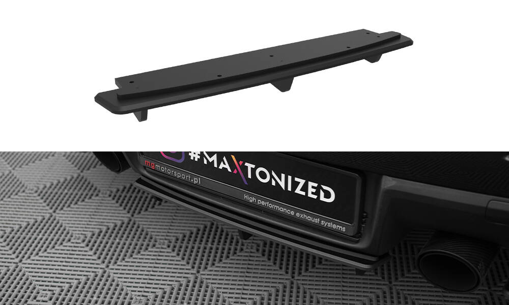 Street Pro Achterdiffuser Mitsubishi Lancer EVO X Maxton Glanzend zwart