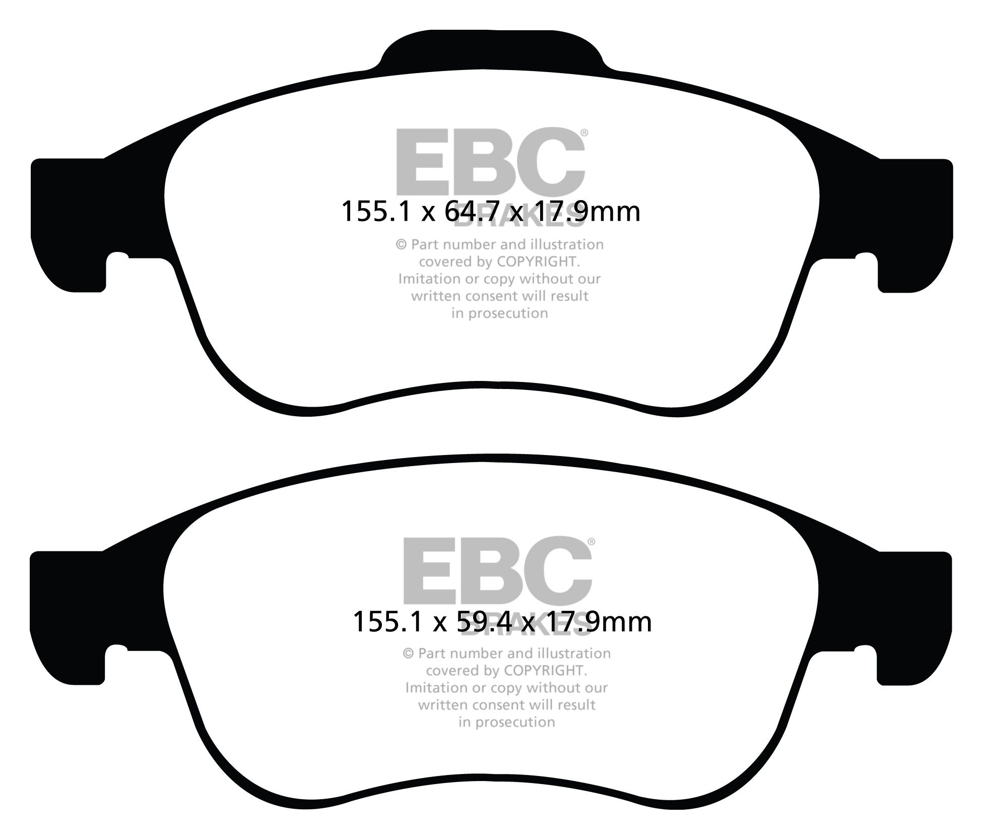 EBC Brakes RENAULT Fluence 2.0 2010-.. Remblokken voorzijde