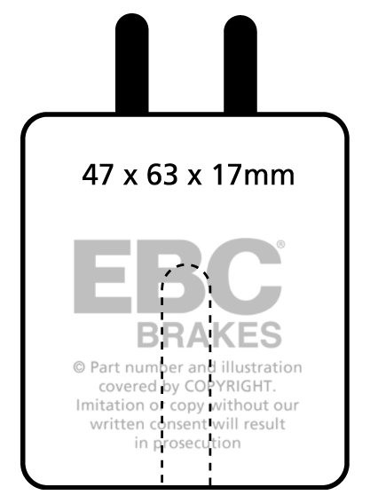 EBC Brakes JAGUAR E-Type 4.2 64-68 Remblokken voorzijde yellowst