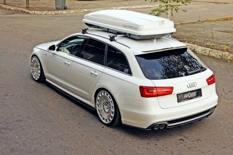 Centrale Achterspoiler Audi A6 C7 S-Line Avant Glanzend Zwart
