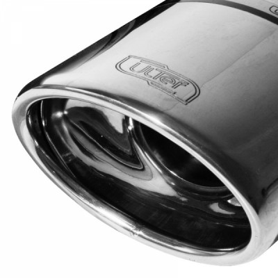 Einddemper BMW 5-serie e34 1990-1995 RVS eindstuk 120x80mm ovaal