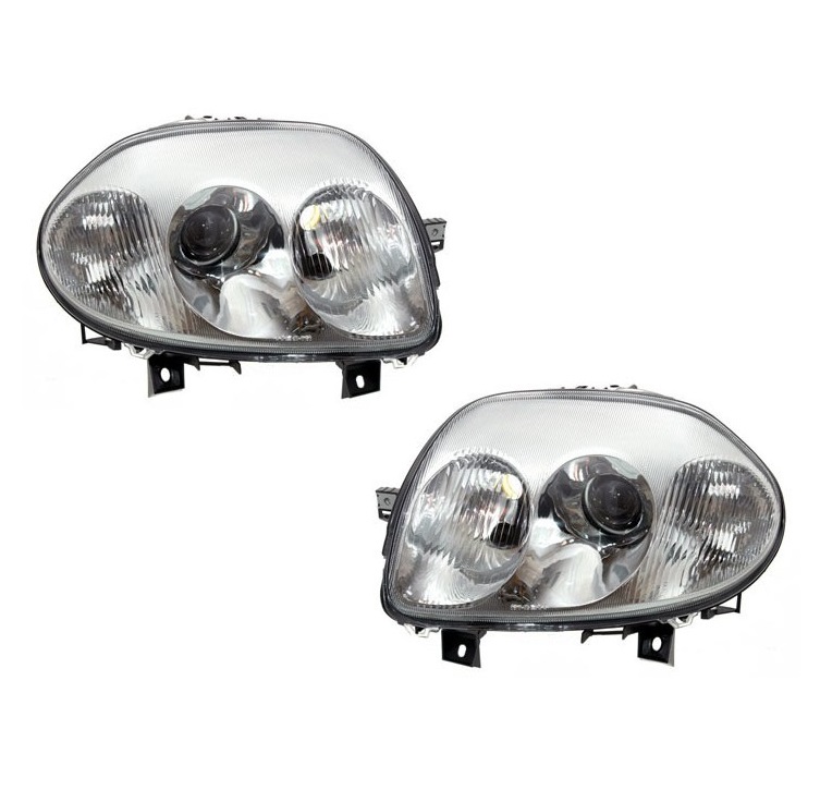 Koplampen Renault Clio B chroom